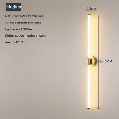 Lámpara de Pared Minimalista con Tira LED Lineal Creativa - Image 4