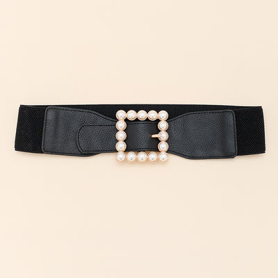 Cinturón Negro Mediano con Tachuelas Cuadradas de Metal para Mujer - Image 6