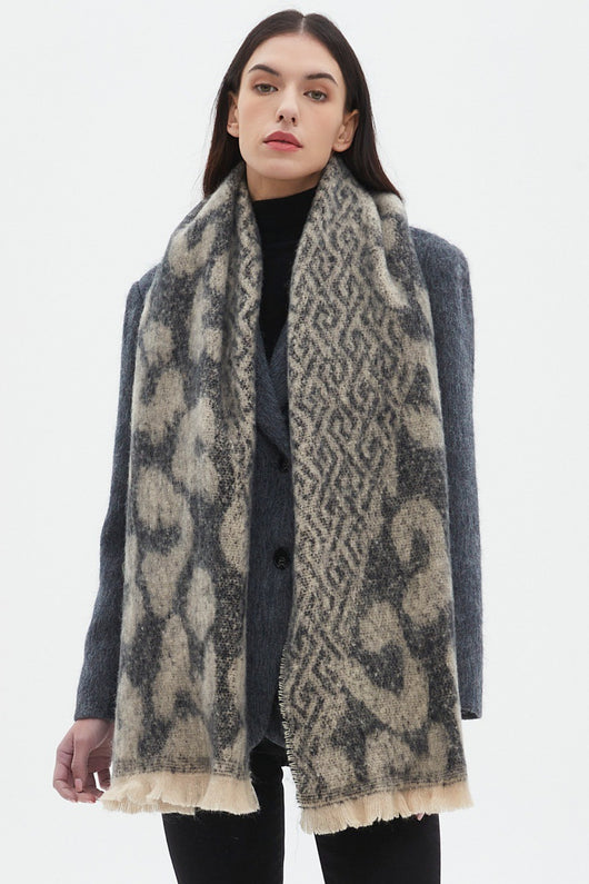 Bufanda Estampado Leopardo Estilo Europeo Americano para Hombre - Image 16
