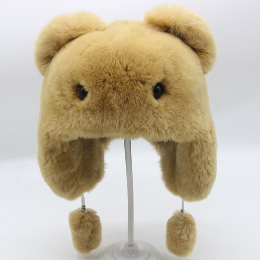 Gorro Infantil de Piel de Conejo Rex - Diseño Fashionable y Adorable - Image 14