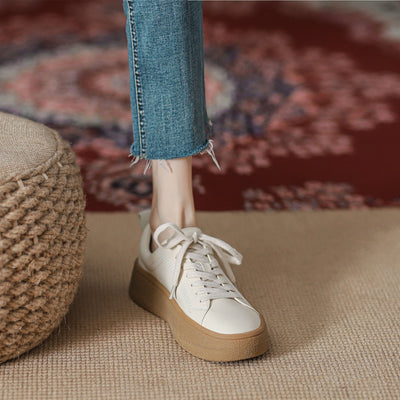 Tenis Blancos de Cuero para Mujer - Diseño Versátil y Elegante - Image 9