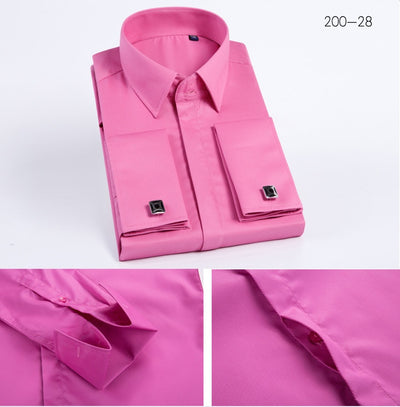 Camisa de Vestir para Hombre con Puños Franceses y Gemelos - Image 19