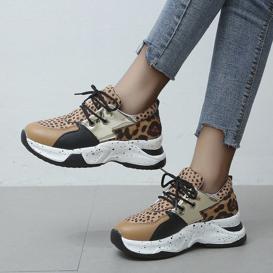 Zapatillas Deportivas Estampado Leopardo Mujer - Comodidad y Estilo - Image 2