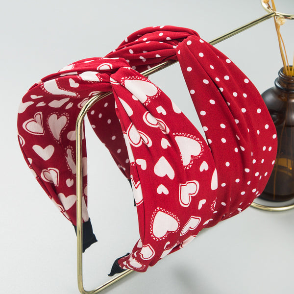 Diadema Ancha de Tela con Estampado Boho Chic