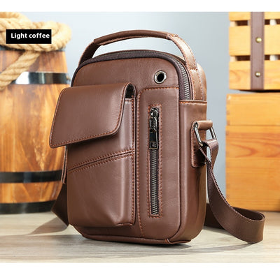 Bolso Crossbody de Cuero Minimalista para Hombre - Image 17