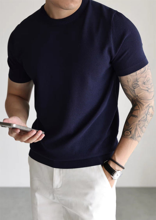 Playera de Trabajo Casual con Cuello Alto Refinado - Image 27