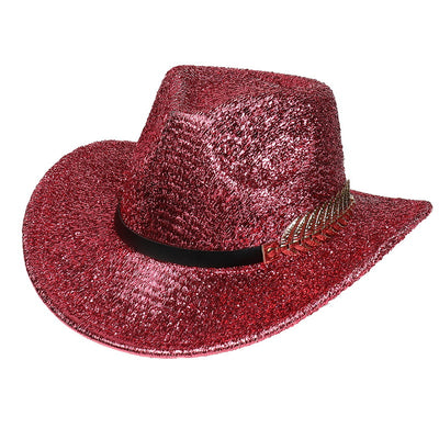 Sombrero Vaquero Fluorescente de Ala Ancha para Fiestas y Baile - Image 7