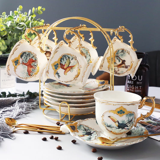 Set de Soportes para Tazas de Café con Personalidad Cerámica