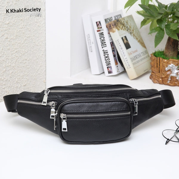 Bolsa de Cintura en Cuero Genuino - Gran Capacidad y Durabilidad