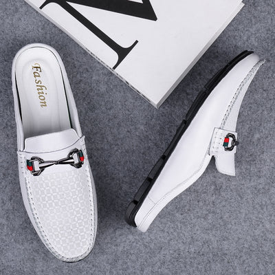 Pantuflas Hombre Cuero Casual - Mocasines Cómodos Sin Cordones - Image 10