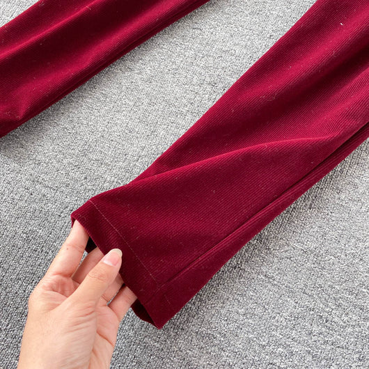 Traje Ejecutivo Mujer con Abrigo de Peluche Sintético - Image 9