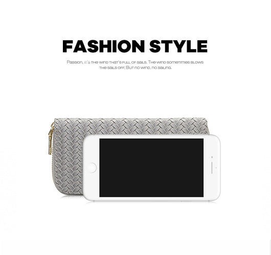 Cartera Clutch de Cuero con Patrón Geométrico - Bolso Minimalista para Mujer - Image 10