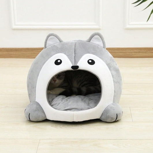 Cama para Gatos con Forma de Zorro y Cojín Desmontable - Image 8
