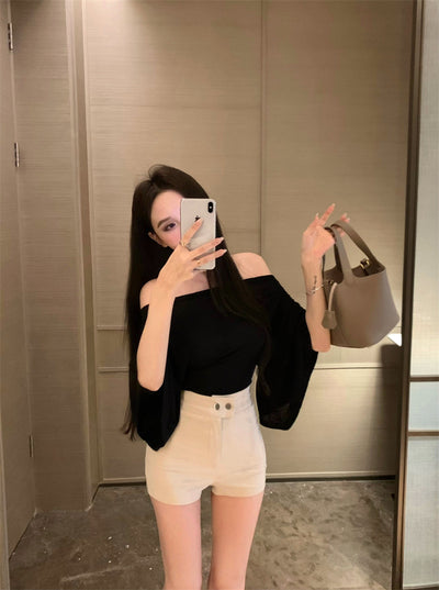 Blusa Escotada Azul para Mujer - Ajuste Ceñido Verano con Cintura Marcada - Image 10