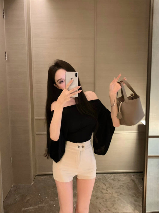 Blusa Escotada Azul para Mujer - Ajuste Ceñido Verano con Cintura Marcada - Image 10