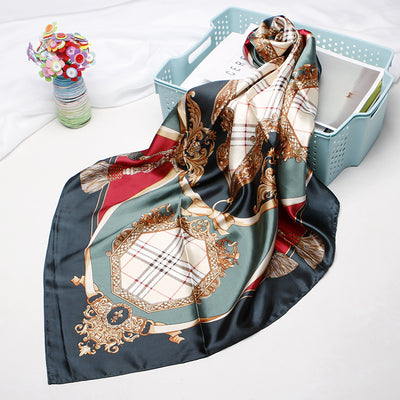 Pañuelo de Seda Estampado Vintage para Mujer - Image 33