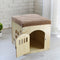 Casa de Mascotas de Madera Desmontable y Lavable para Todas las Estaciones
