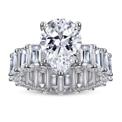 Anillo de Plata Esterlina 925 Elegante Gota de Lujo para Mujer - Image 11