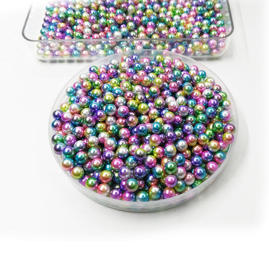 Perlas Acrílicas Redondas Sin Agujero para Joyería