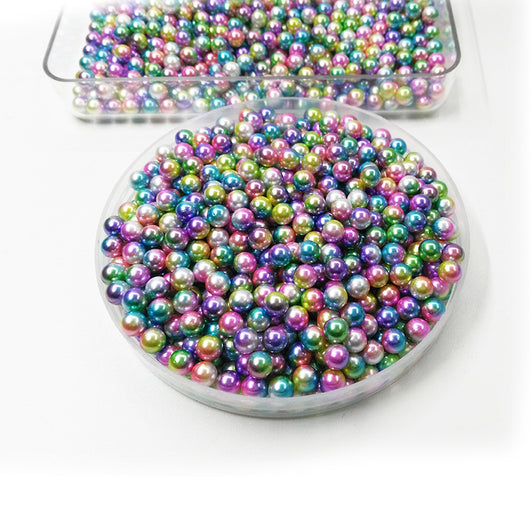 Perlas Acrílicas Redondas Sin Agujero para Joyería