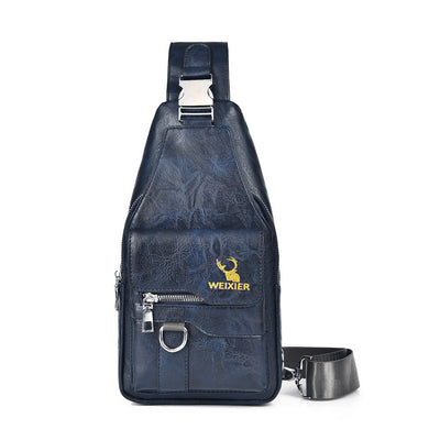 Bolsa de Pecho Retro para Hombre - Gran Capacidad Impermeable - Image 9