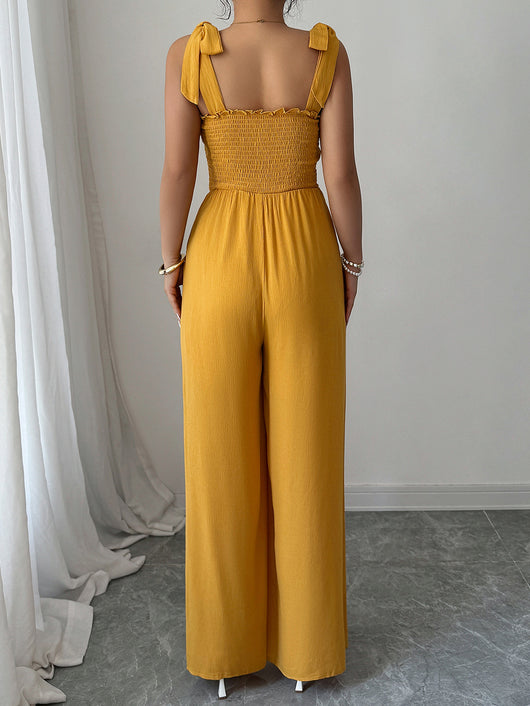 Jumpsuit Elegante de Cintura Alta con Pantalón Ancho - Image 10