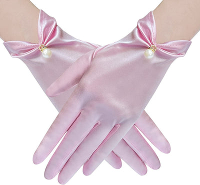 Guantes Cortos de Satén Personalizados para Mujer - Image 36