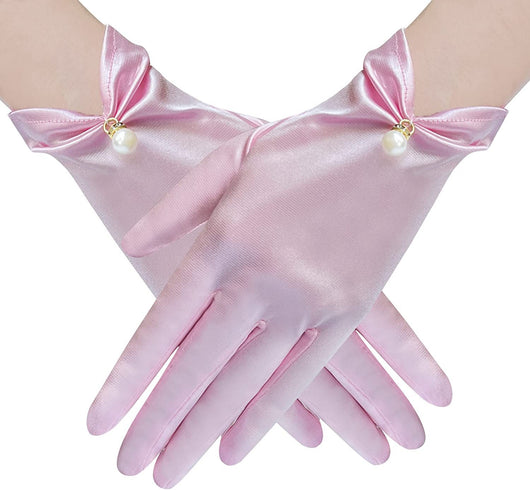 Guantes Cortos de Satén Personalizados para Mujer - Image 36
