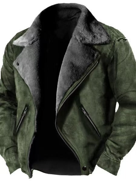 Chaqueta Casual con Cuello Tipo Polo y Cierre de Cremallera - Abrigo Acolchado con Forro de Pelaje - Image 11