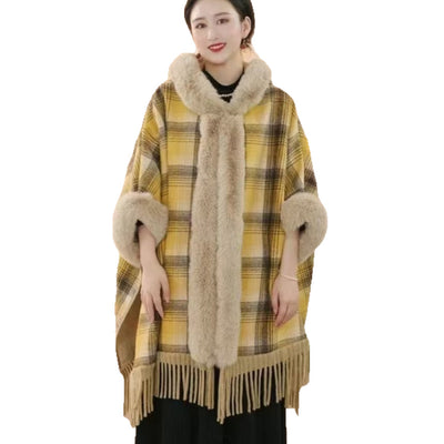 Capa Otoñal con Diseño Tartán Maillard y Forro Polar Cálido - Image 2