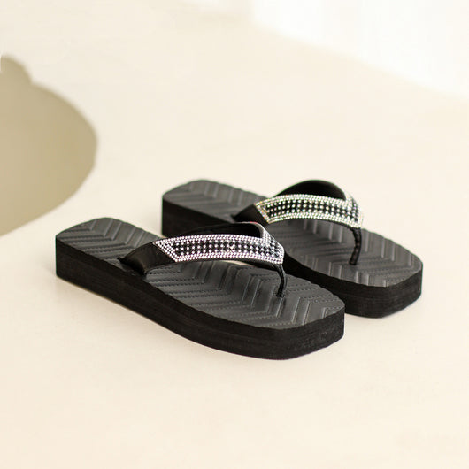 Sandalias Planas con Strass y Suela Gruesa Confort Total - Image 3