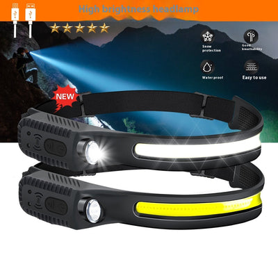 Linterna Frontal LED Recargable USB-C con Sensor de Movimiento - Eco Friendly para Pesca y Running - Image 19