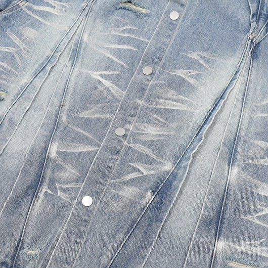 Conjunto de Camisa Vaquera Workwear Desgastada con Estilo Urbano - Image 26