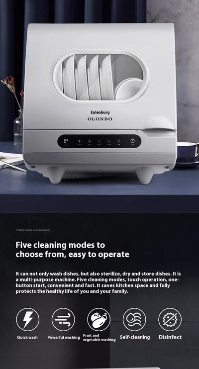 Lavavajillas de Escritorio Compacto con Desinfección Automática e Instalación Libre - Image 14