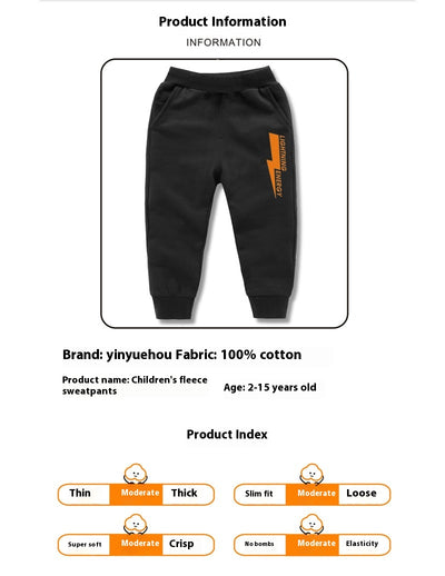 Pantalones de Buzo Térmicos Infantiles con Forro de Lana de Cordero - Image 13