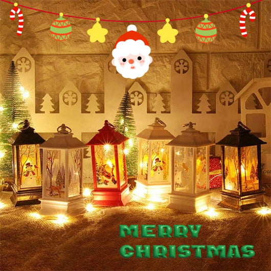 Lámpara Navideña LED Portátil Santa Claus - Luz Decorativa a Batería para Interior y Exterior