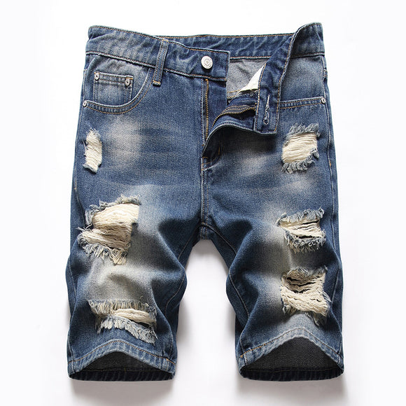 Pantalones Vaqueros Rotos Estilo Retro Europeo y Americano