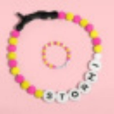 Collar Personalizado para Perro con Cuentas y Pulsera Coordinada - Nombre Grabado en Letras - Image 7