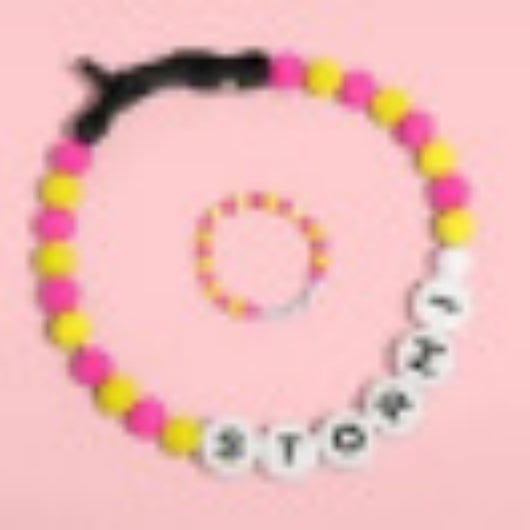 Collar Personalizado para Perro con Cuentas y Pulsera Coordinada - Nombre Grabado en Letras - Image 7