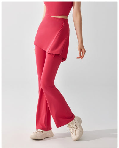 Pantalón Deportivo Dos Piezas Desmontable Cintura Alta y Falda Capri Efecto Nude - Image 15