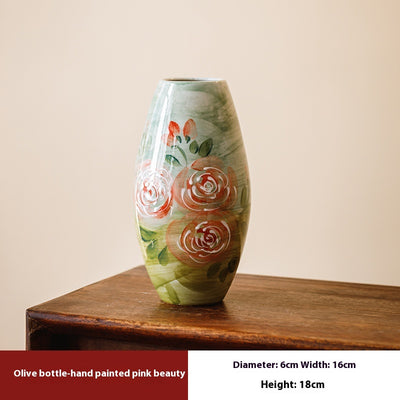 Florero Hidropónico de Cerámica Artesanal Jingdezhen Estilo Retro Chino - Image 10