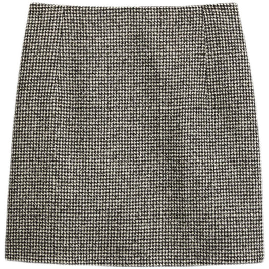 Falda Mini Pata de Gallo Minimalista para Mujer - Image 2