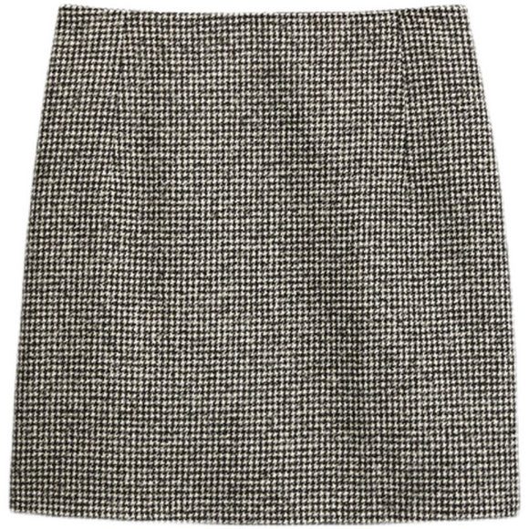 Falda Mini Pata de Gallo Minimalista para Mujer