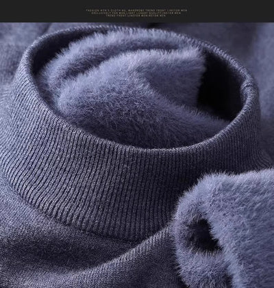 Suéter Cuello Alto Hombre Slim Fit Tejido Base Liso - Image 25