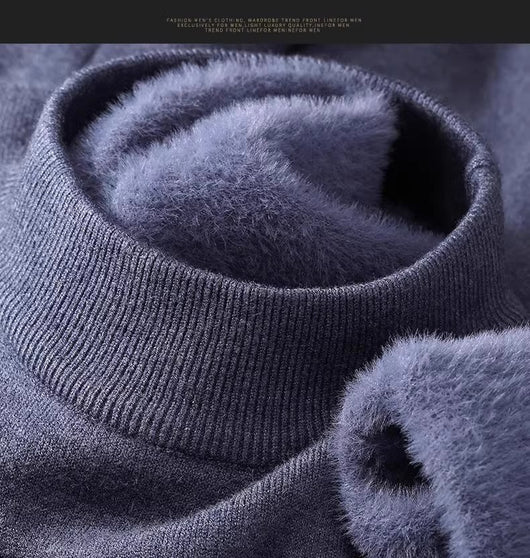 Suéter Cuello Alto Hombre Slim Fit Tejido Base Liso - Image 25