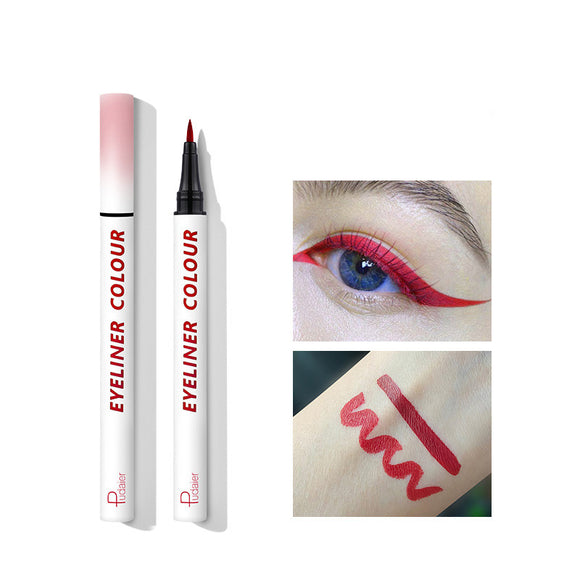 Delineador de Ojos Azul y Blanco con Punta Ultrafina