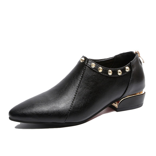 Zapatos Casuales para Mujer con Punta Afilada y Remaches de Moda - Image 6