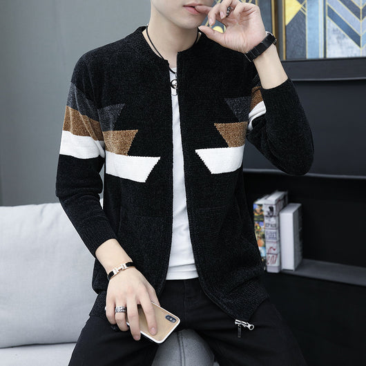 Suéter Hoodie Tejido Coreano Slim Fit para Hombre - Image 3