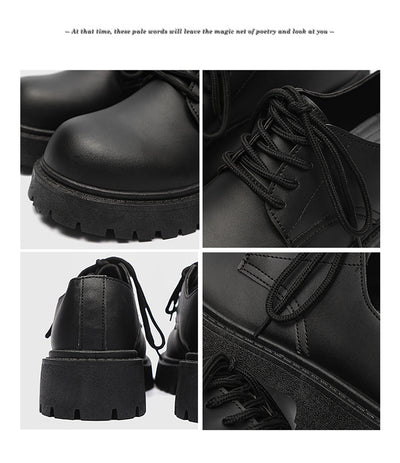 Zapatos Casuales Británicos para Hombre con Suela Elevada - Image 17