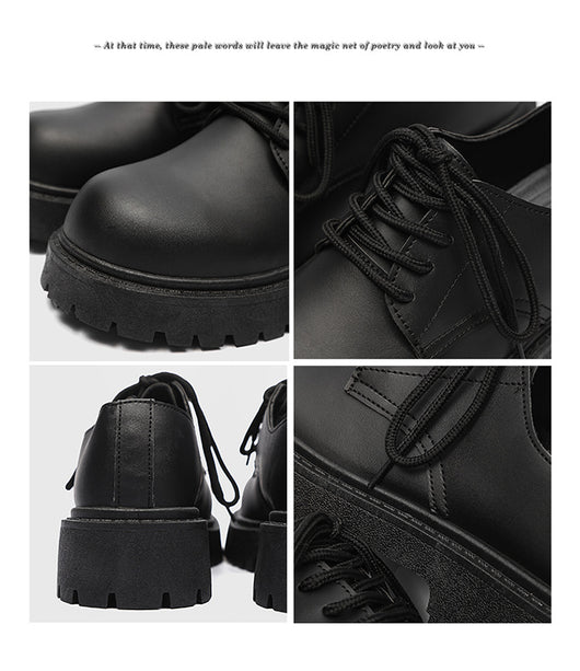Zapatos Casuales Británicos para Hombre con Suela Elevada - Image 17
